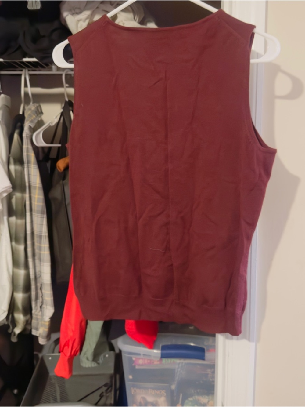 Brooks Brothers Sleeveless Knit Tank - Wine
